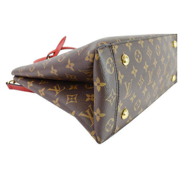 Louis Vuitton Flower Monogram Canvas Shoulder Tote Bag - women brown bag