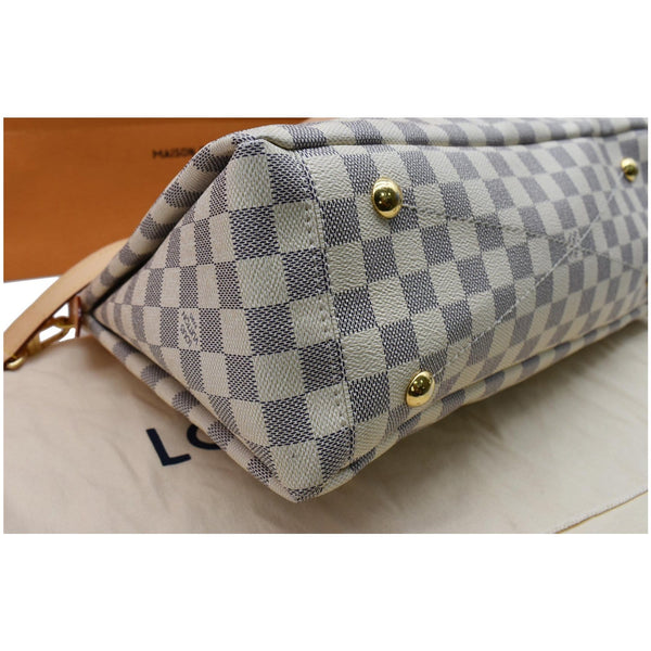 LOUIS VUITTON Lymington Damier Azur Shoulder Bag White