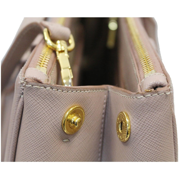 PRADA Lux Large Saffiano Leather Tote Shoulder Bag Light Pink