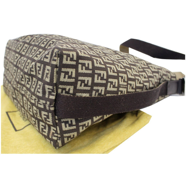 FENDI Zucchino Canvas Crossbody Bag Brown-US