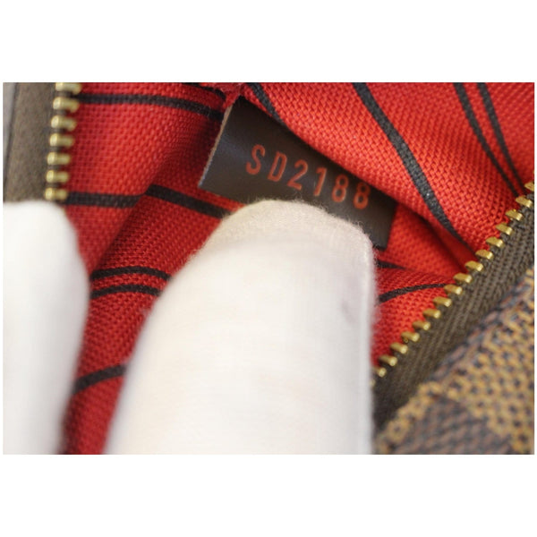 LOUIS VUITTON Pochette Wristlet Pouch Neverfull MM Damier Ebene-US