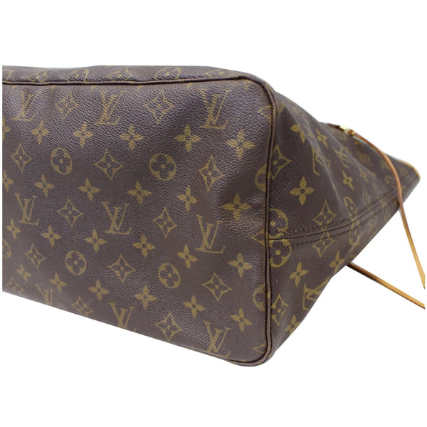 Back View Lv Neverfull GM Monogram Canvas Tote Bag