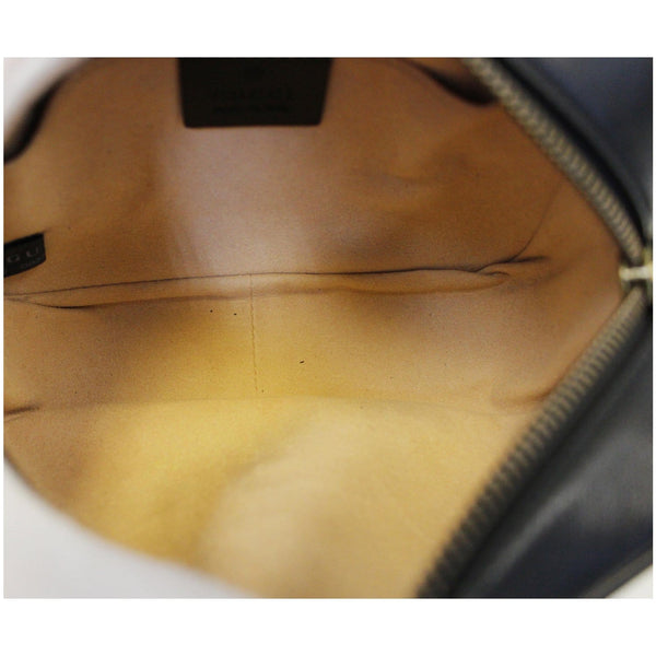 GUCCI GG Marmont Matelasse Mini Leather Crossbody Bag Black 448065