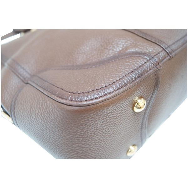 PRADA Cervo Antik Leather Tote Bag Brown