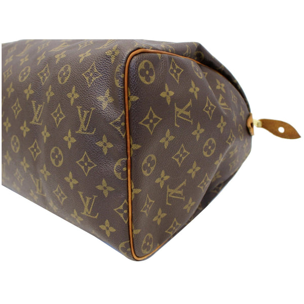 LOUIS VUITTON Speedy 40 Monogram Canvas Satchel Handbag Brown-US
