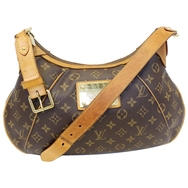 LOUIS VUITTON Thames PM Monogram Canvas Shoulder Bag Brown-US