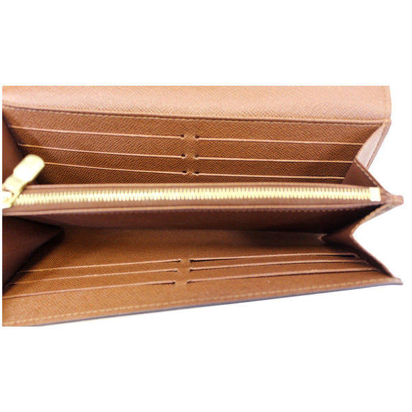 LOUIS VUITTON Sarah Monogram Canvas Wallet Brown