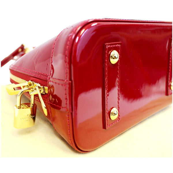 LOUIS VUITTON Alma BB Vernis Leather Satchel Crossbody Bag-US