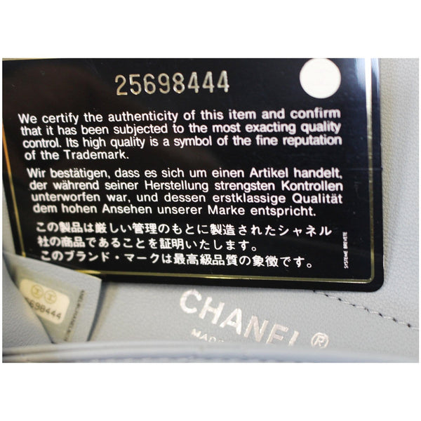 CHANEL Coco Splash Medium Lambskin PVC Quilted Shopping Bag Blue Green-US