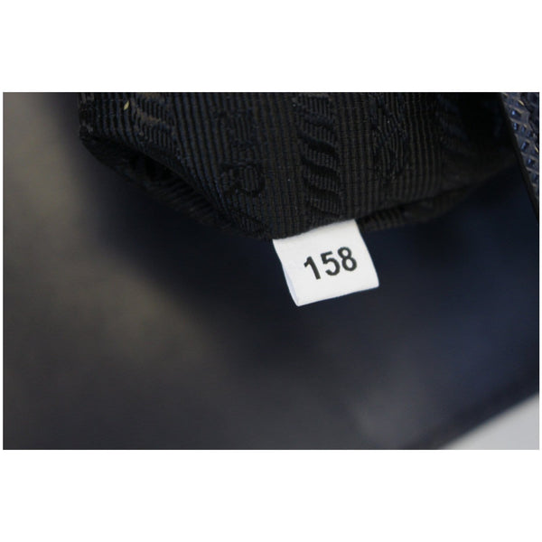 Prada Saffiano Leather Shoulder Bag in Blue - bag interior