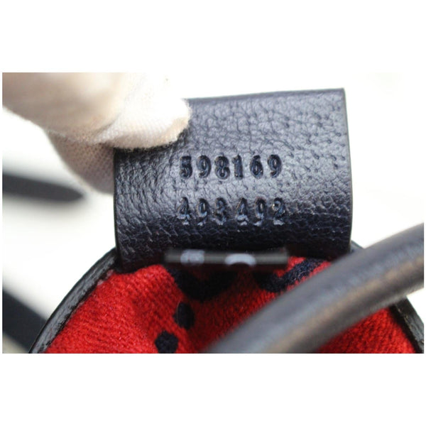 GUCCI GG Wool Tote Shoulder Bag Blue/Red 598169