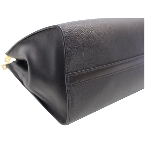 PRADA Paradigme Saffiano Leather Tote Shoulder Bag Black