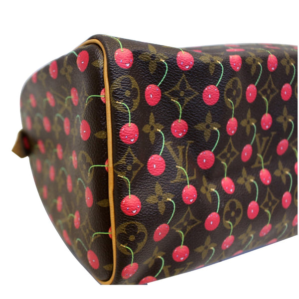 LOUIS VUITTON Cerises Speedy 25 Monogram Canvas Satchel Bag-US