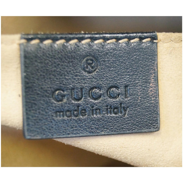 GUCCI GG Marmont Matelasse Mini Leather Crossbody Bag Black 448065