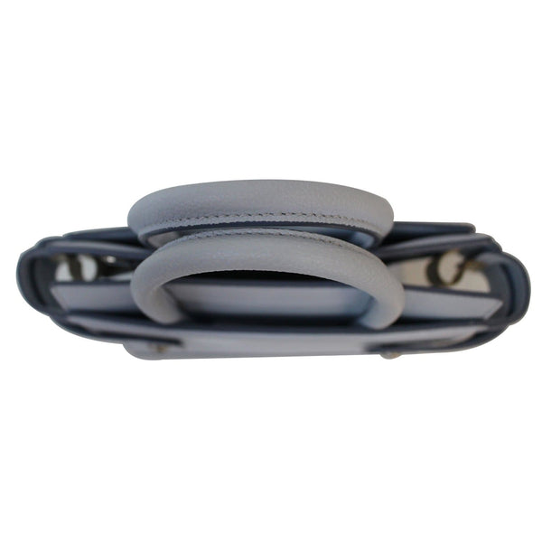 GIVENCHY Horizon Mini Grained Leather Satchel Bag Light Blue