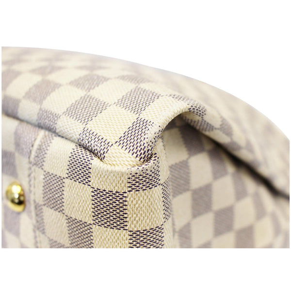 LOUIS VUITTON Artsy MM Damier Azur White Shoulder Bag