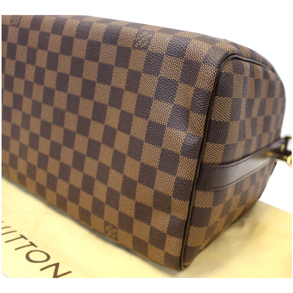 Side View Lv Speedy 30 Damier Ebene Bandouliere Bag
