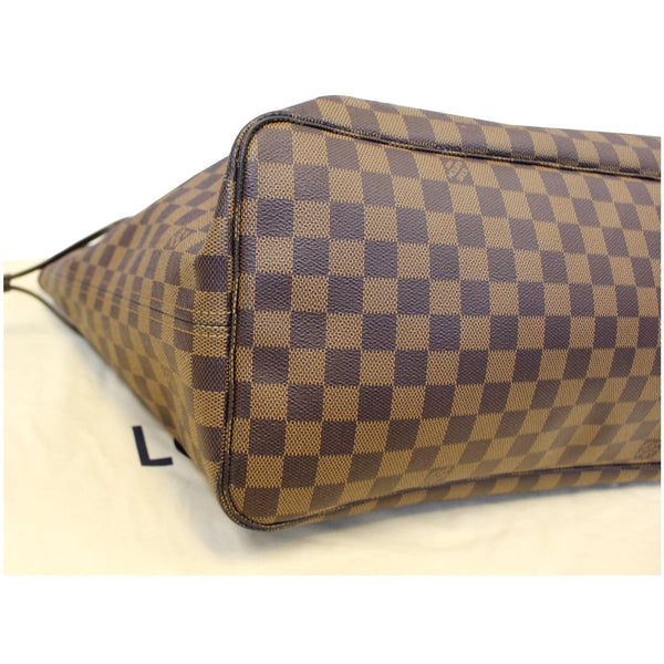 Louis Vuitton Neverfull GM Damier Ebene Tote Bag - bottom view