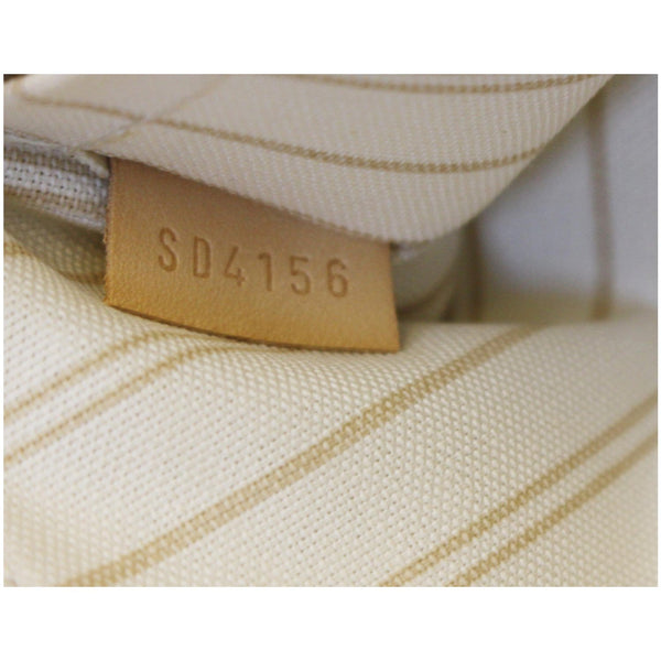 LOUIS VUITTON Pochette Wristlet Pouch Damier Azur Neverfull MM White