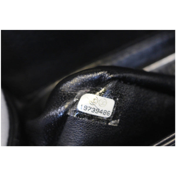 CHANEL Mini Boy Galuchat Stingray Flap Bag Black Silver-US