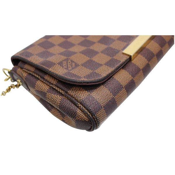 LOUIS VUITTON Favorite PM Damier Ebene Crossbody Bag Brown