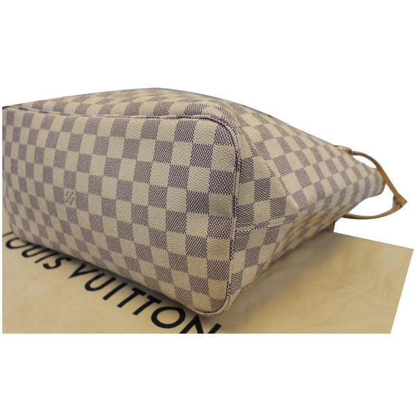 Louis Vuitton Neverfull MM Damier Azur Tote Bag - back view