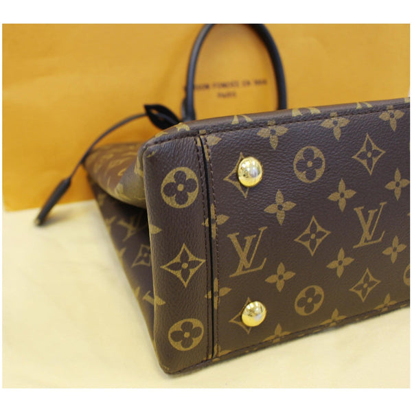 LOUIS VUITTON Flower Monogram Canvas Tote Bag Brown-US