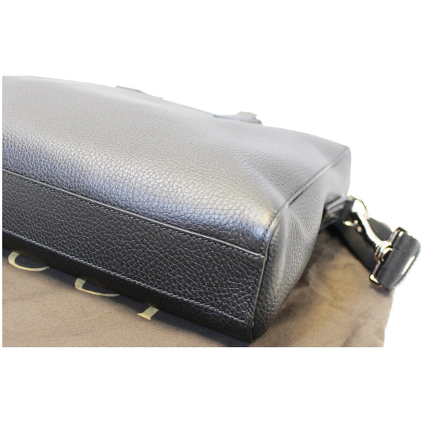 GUCCI Leather Business Briefcase Bag Black 387074-US