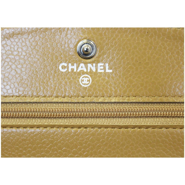 CHANEL Timeless WOC Caviar Leather Clutch Crossbody Bag Beige-US