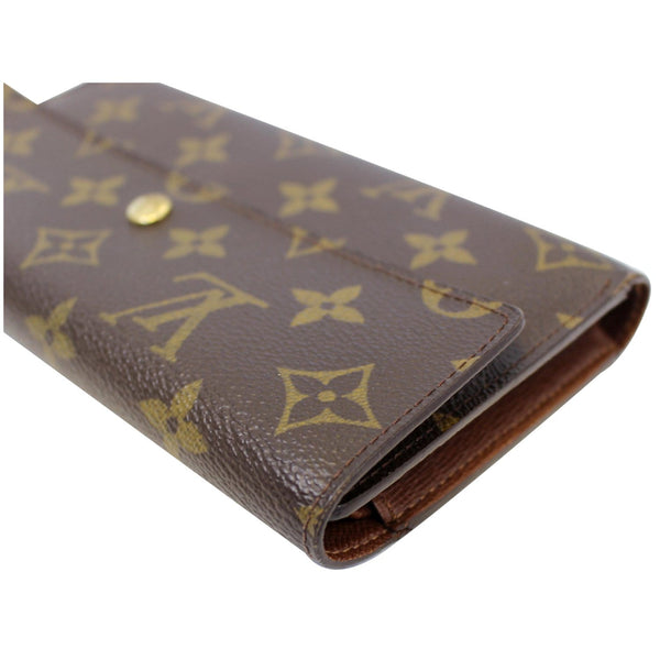 LOUIS VUITTON Porte Tresor International Monogram Canvas Wallet Brown