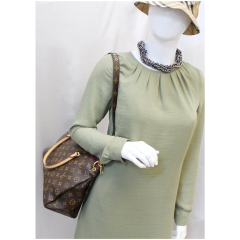 LOUIS VUITTON Pallas Monogram Canvas 2Way Shoulder Bag Brown-US