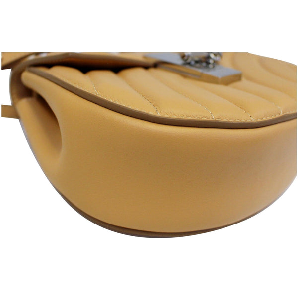 CHLOE Mini Drew Bijou Calfskin Shoulder Bag Peach