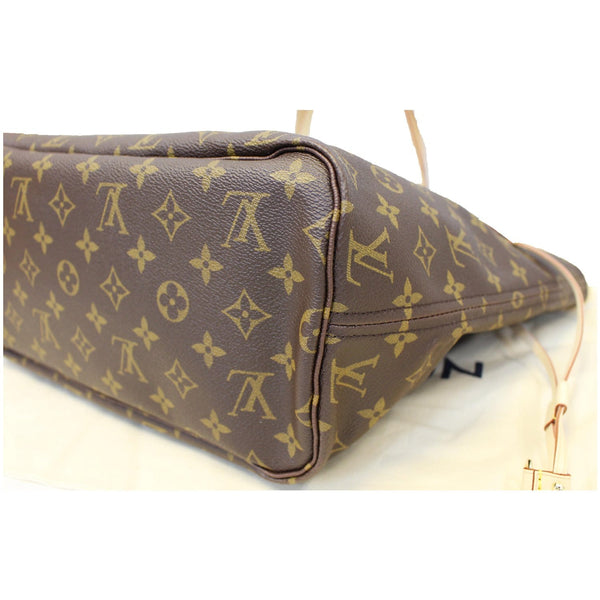LOUIS VUITTON Neverfull MM Monogram Canvas Tote Shoulder Bag Brown