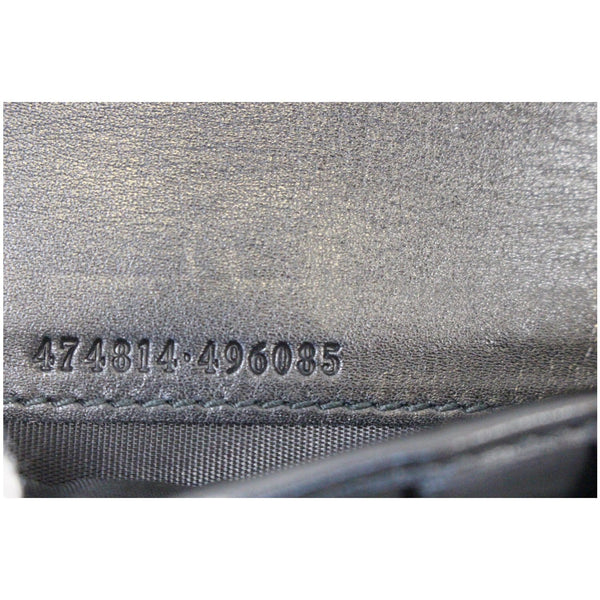 GUCCI Matelasse GG Marmont Zip Around Calfskin Wallet Black-US