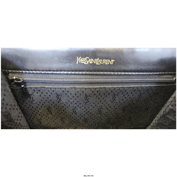 YVES SAINT LAURENT Black Crocodile Leather Clutch Bag-US