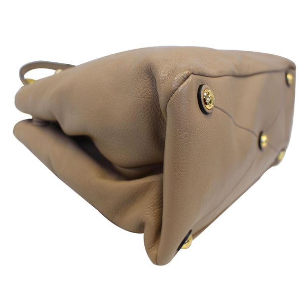 Miu Miu Madras 2 Way Leather Shoulder Bag - left view