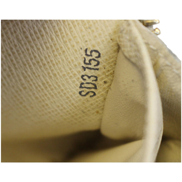 LOUIS VUITTON Zippy Damier Azur Long Wallet White