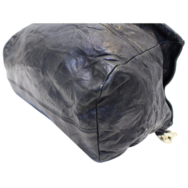 GIVENCHY Pandora Black Wrinkled Sheepskin Leather Shoulder Bag-US