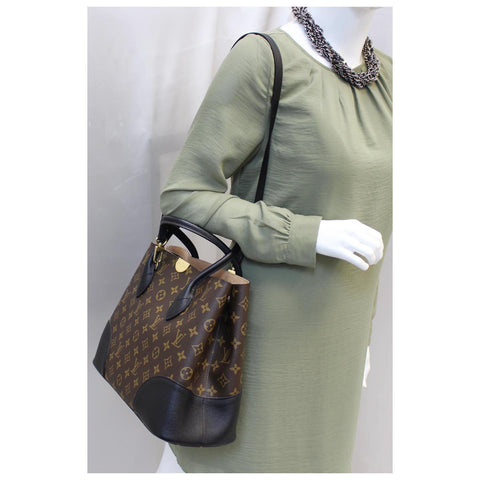 LOUIS VUITTON Flandrin Monogram Canvas Shoulder Handbag-US