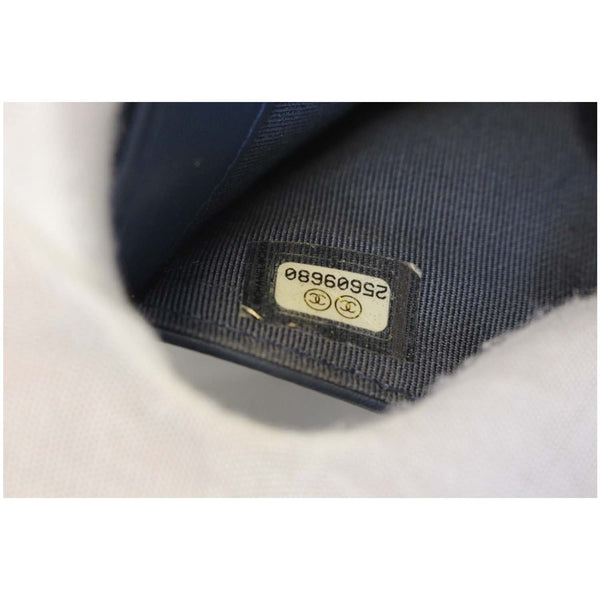 CHANEL Classic Flap Caviar Leather Wallet Navy Blue-US