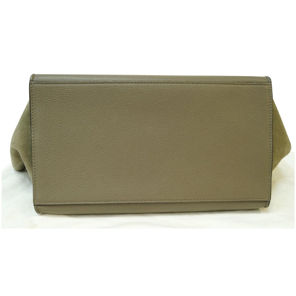 CELINE Trapeze Souris Small 2way Leather Tote Shoulder Bag Taupe