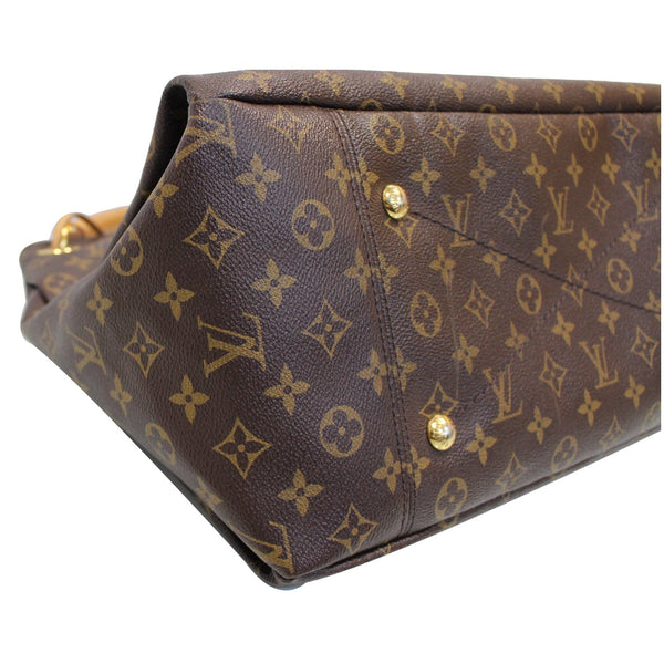 LOUIS VUITTON Artsy MM Monogram Canvas Shoulder Bag Brown
