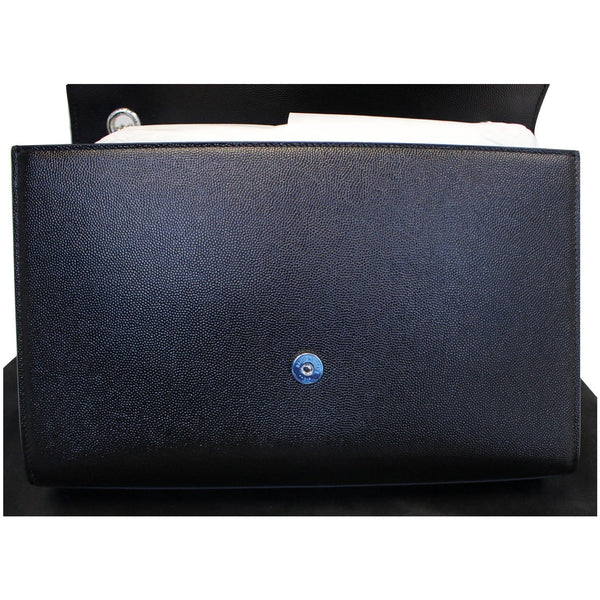 YVES SAINT LAURENT Kate Large Grain De Poudre Leather Shoulder Bag Black