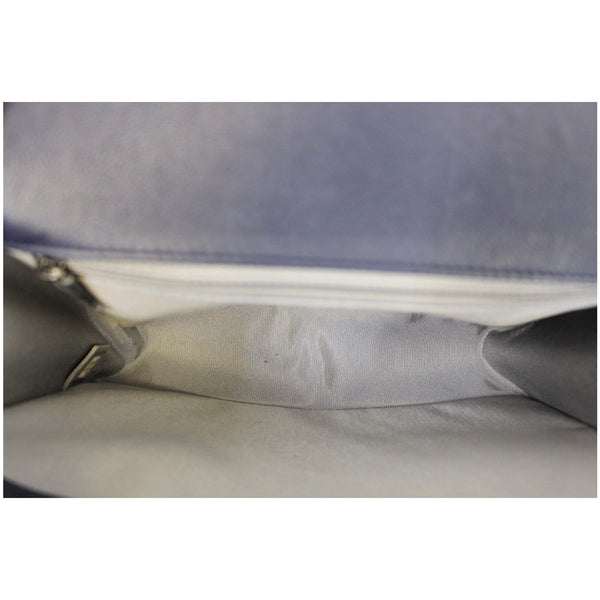 Chanel New Medium Boy Flap Calfskin Double Stitch Bag Navy interior