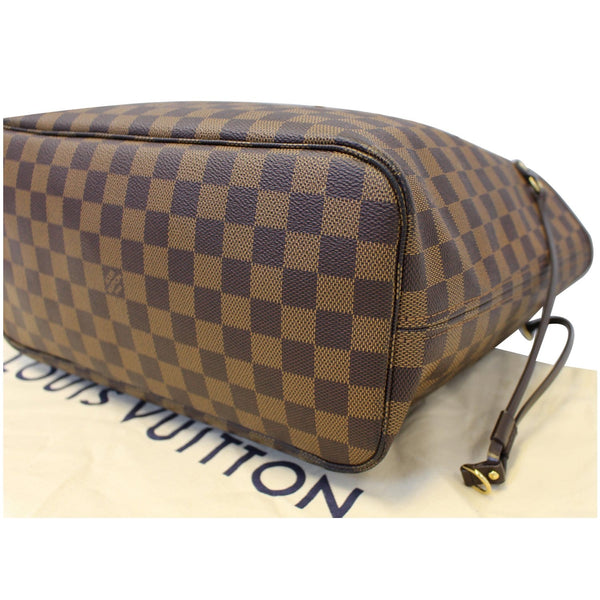LOUIS VUITTON Neverfull MM Damier Ebene Shoulder Bag Brown