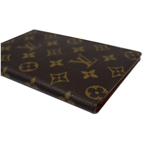 LOUIS VUITTON Monogram Canvas Passport Cover Card Case Brown