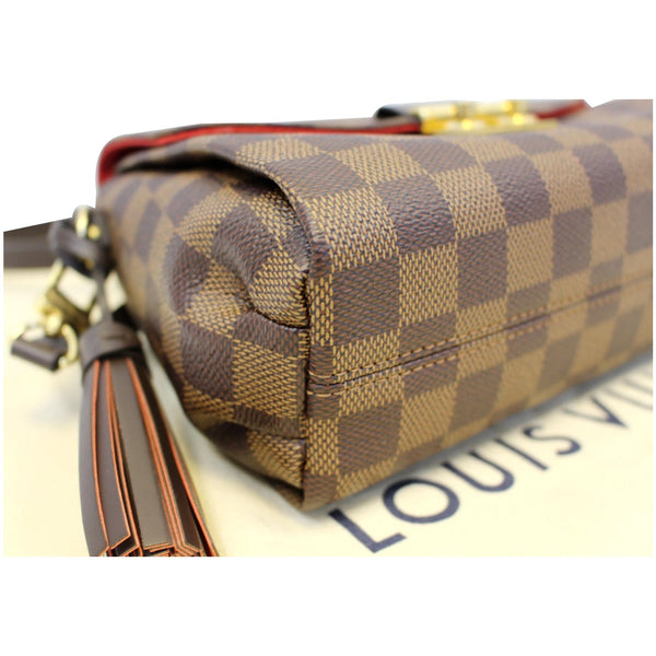 LOUIS VUITTON Croisette Damier Ebene Shoulder Crossbody Bag Brown