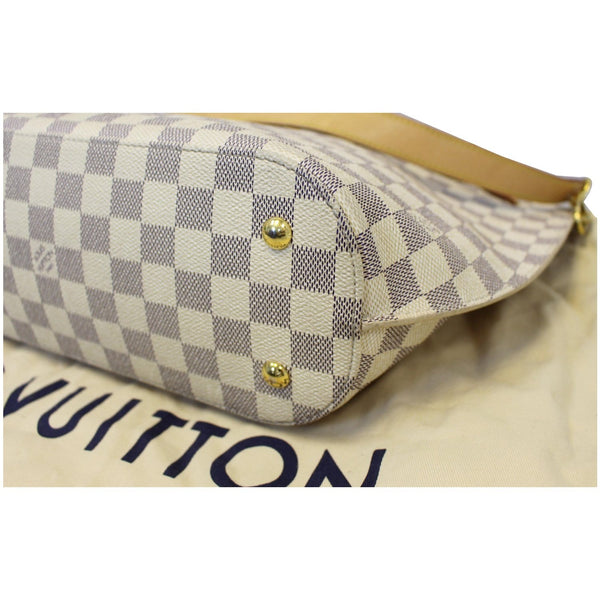LOUIS VUITTON Girolata Damier Azur Shoulder Bag White