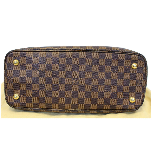 LOUIS VUITTON Ascot Damier Ebene Satchel Bag Brown