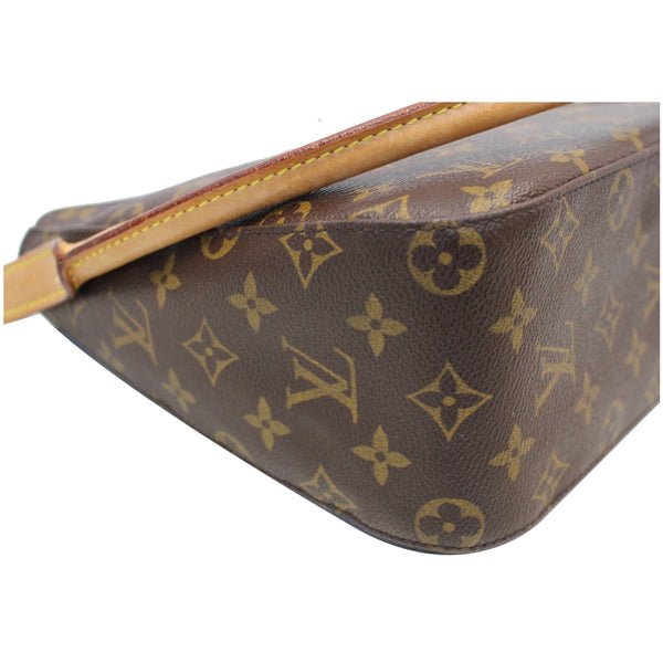LOUIS VUITTON Looping MM Monogram Canvas Shoulder Bag Brown